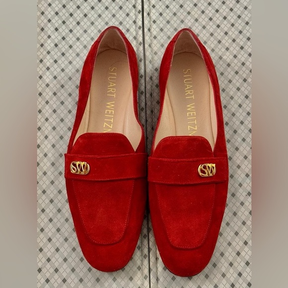 Stuart Weitzman Scarlet Suede Flats - Picture 2 of 8